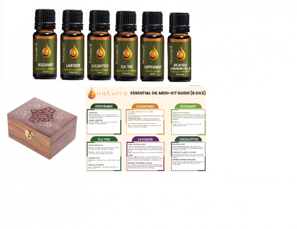 6 Essential Oils Natural Home Medi-Kit