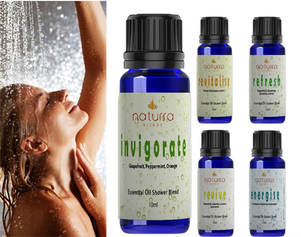 Shower Essential Oil Blends to Energise Naturra