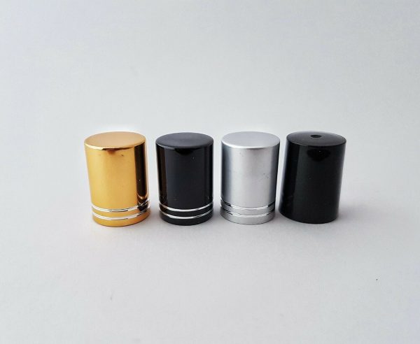 Three Frosted Amber Roller Ball Bottles 10ml - Choice of caps